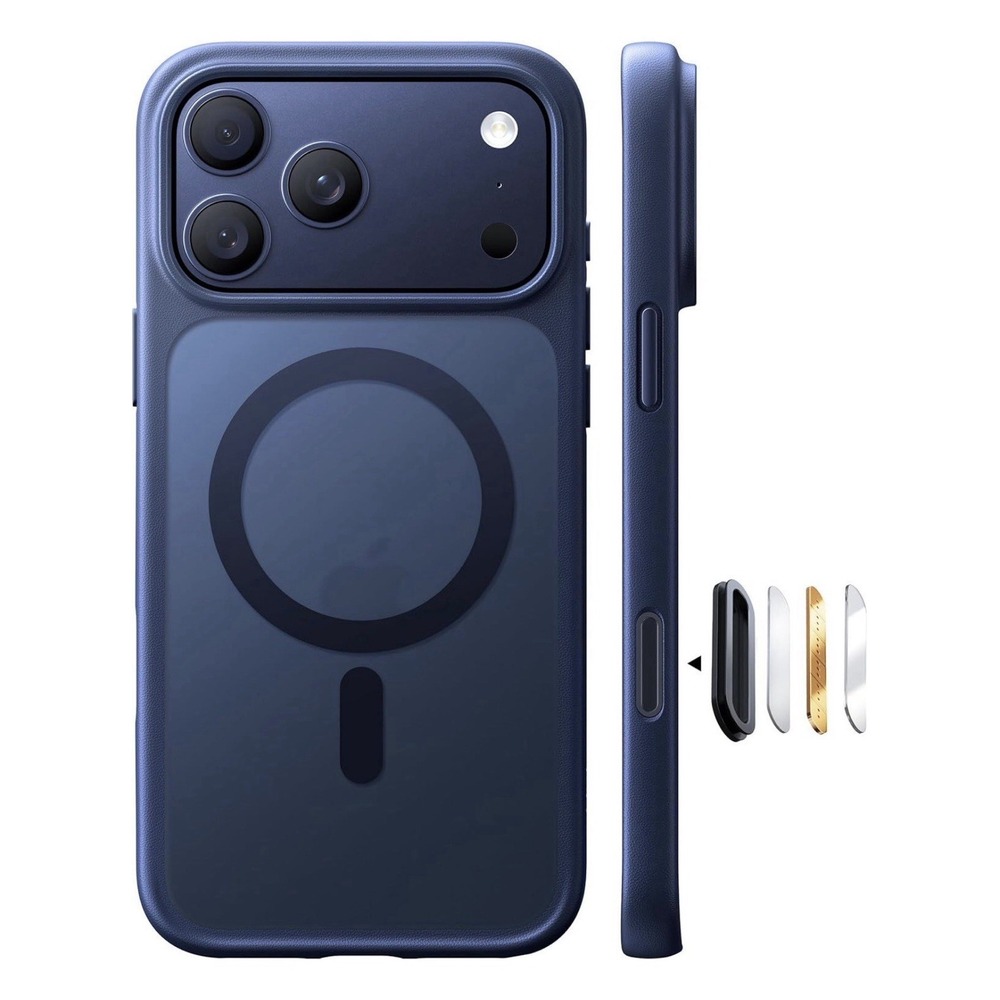 TORRAS Magnetic Shockproof for iPhone 17 Pro Case MagSafe Deep Blue Minimalist